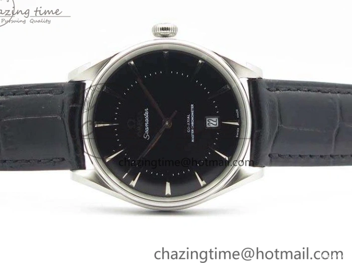0124 AllSeason Seamaster Edizione Venezia SS Best Edition Black Dial On Leather Strap A 8122